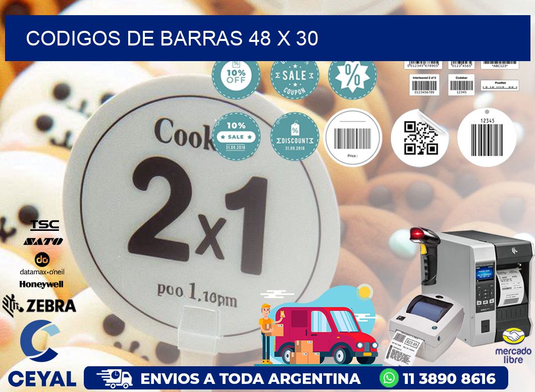 CODIGOS DE BARRAS 48 x 30