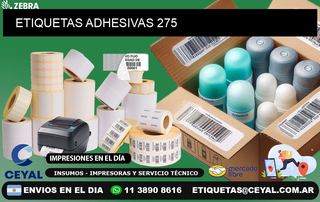 ETIQUETAS ADHESIVAS 275