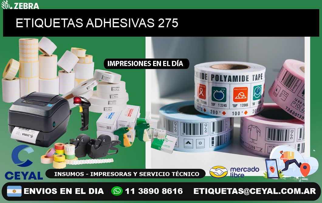 ETIQUETAS ADHESIVAS 275