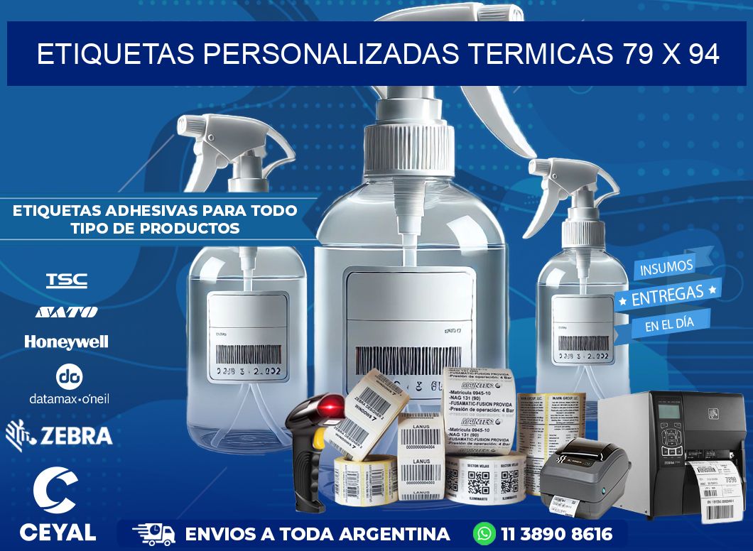 ETIQUETAS PERSONALIZADAS TERMICAS 79 x 94