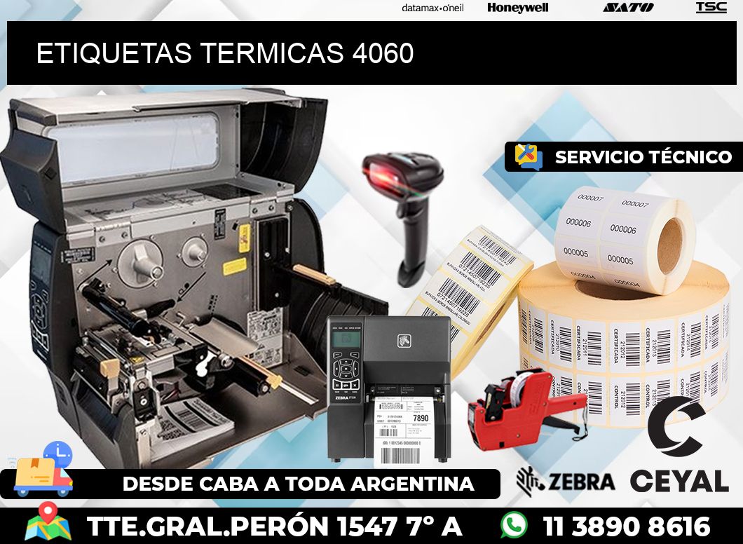 ETIQUETAS TERMICAS 4060