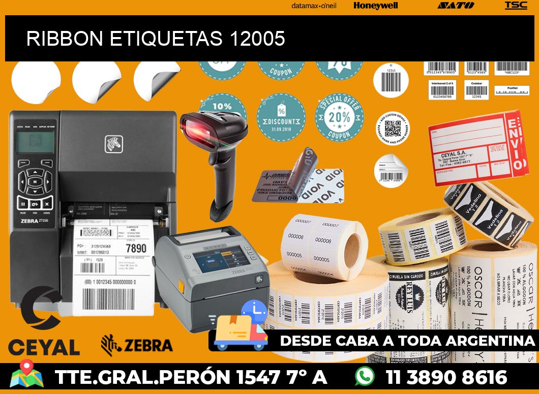 RIBBON ETIQUETAS 12005