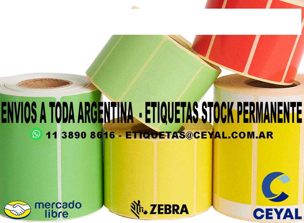 15 PACK DE ETIQUETAS  100 x 84 X 3000 UNIDADES