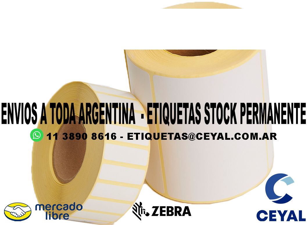 86 ETIQUETAS DE PAPEL TERMICO 26 x 46 X5500 UNIDADES