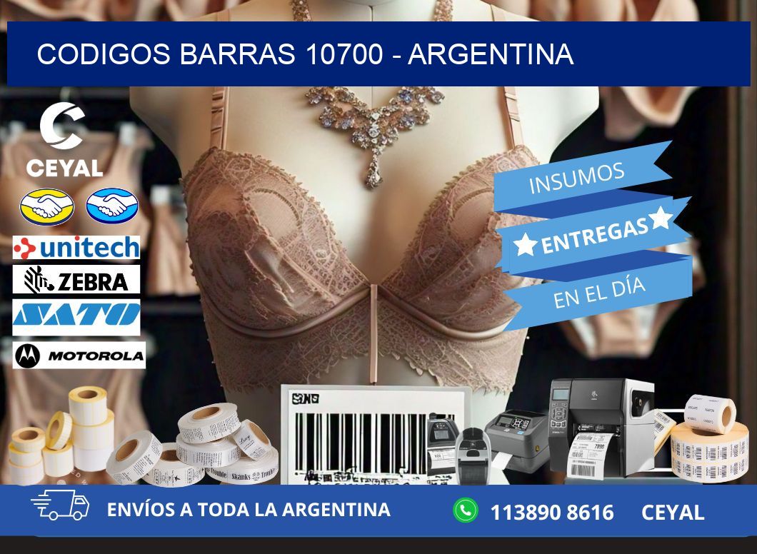 CODIGOS BARRAS 10700 - ARGENTINA