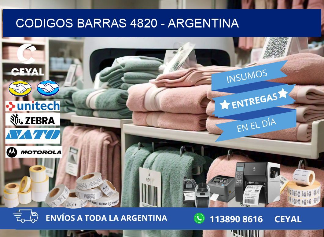 CODIGOS BARRAS 4820 - ARGENTINA