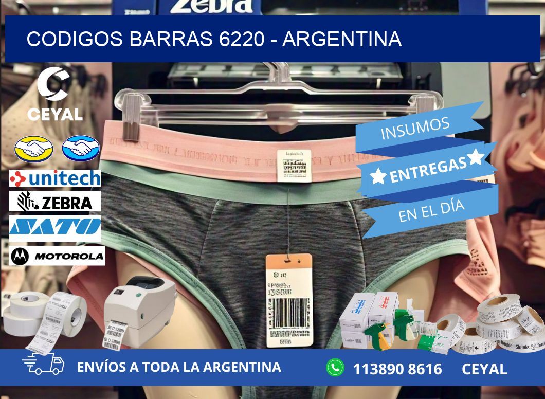 CODIGOS BARRAS 6220 - ARGENTINA