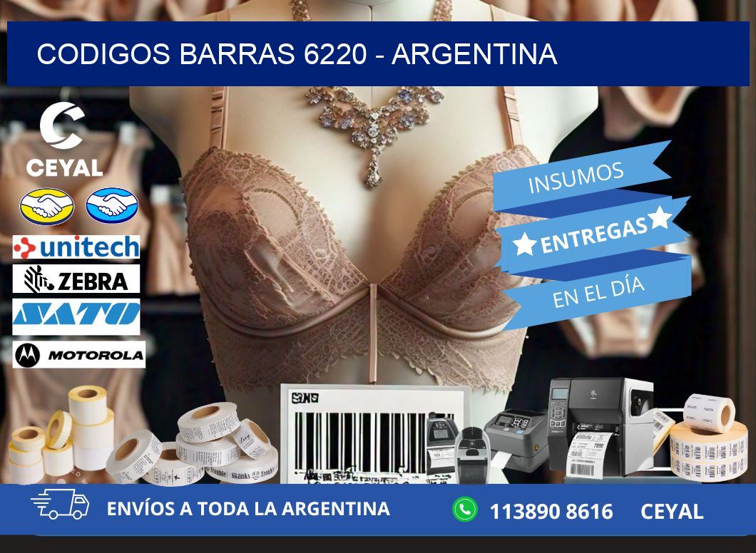 CODIGOS BARRAS 6220 - ARGENTINA