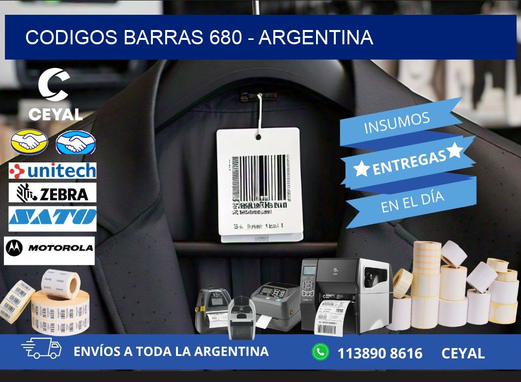 CODIGOS BARRAS 680 – ARGENTINA