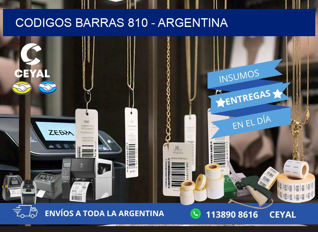 CODIGOS BARRAS 810 - ARGENTINA