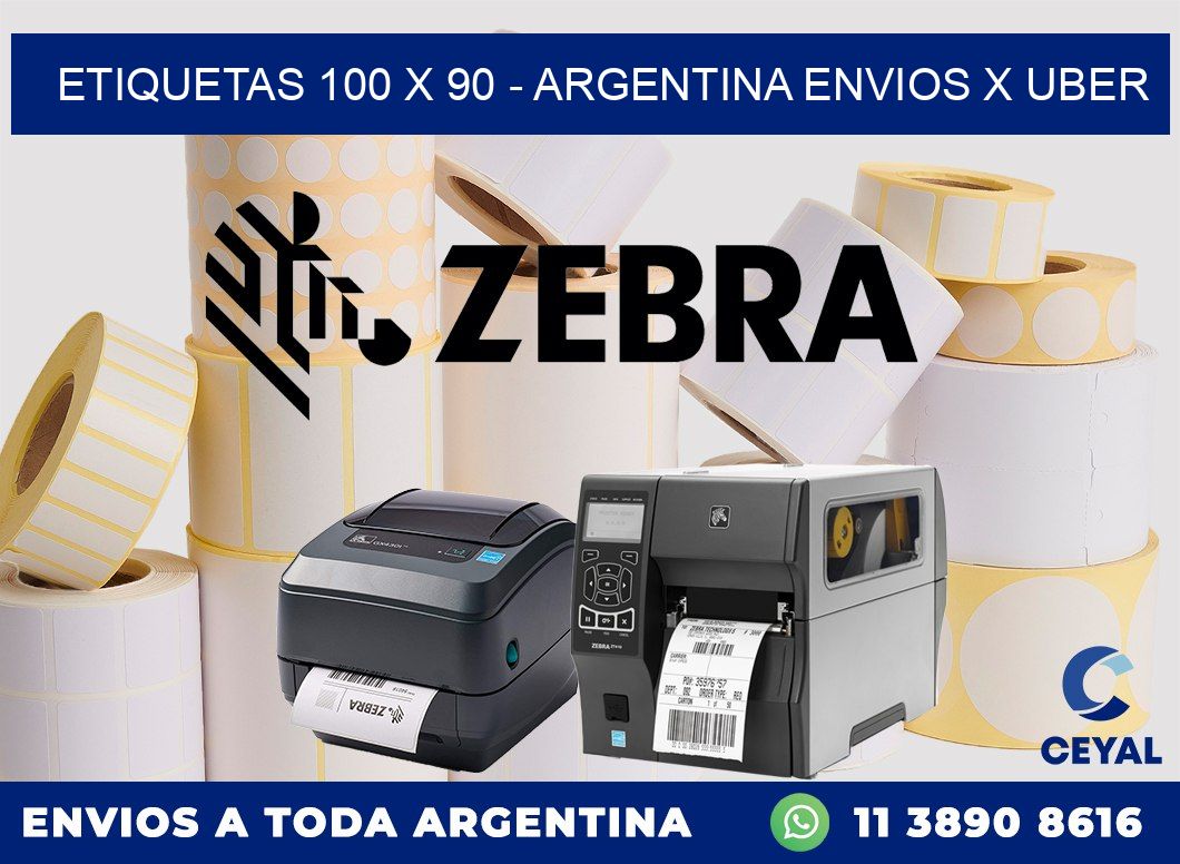 ETIQUETAS 100 x 90 – ARGENTINA ENVIOS X UBER