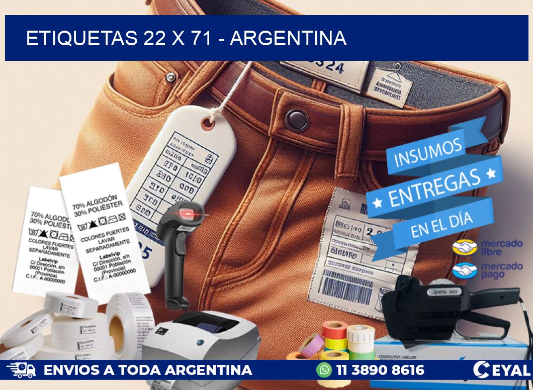 ETIQUETAS 22 x 71 – ARGENTINA