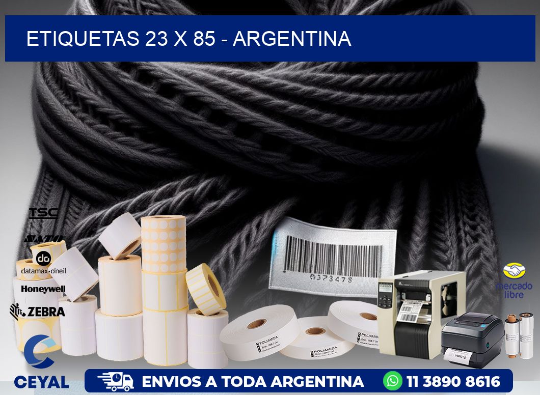 ETIQUETAS 23 x 85 - ARGENTINA