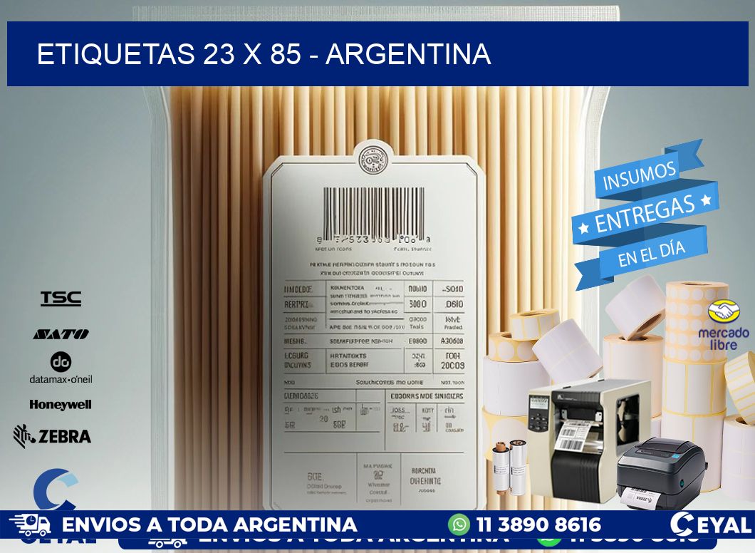 ETIQUETAS 23 x 85 - ARGENTINA