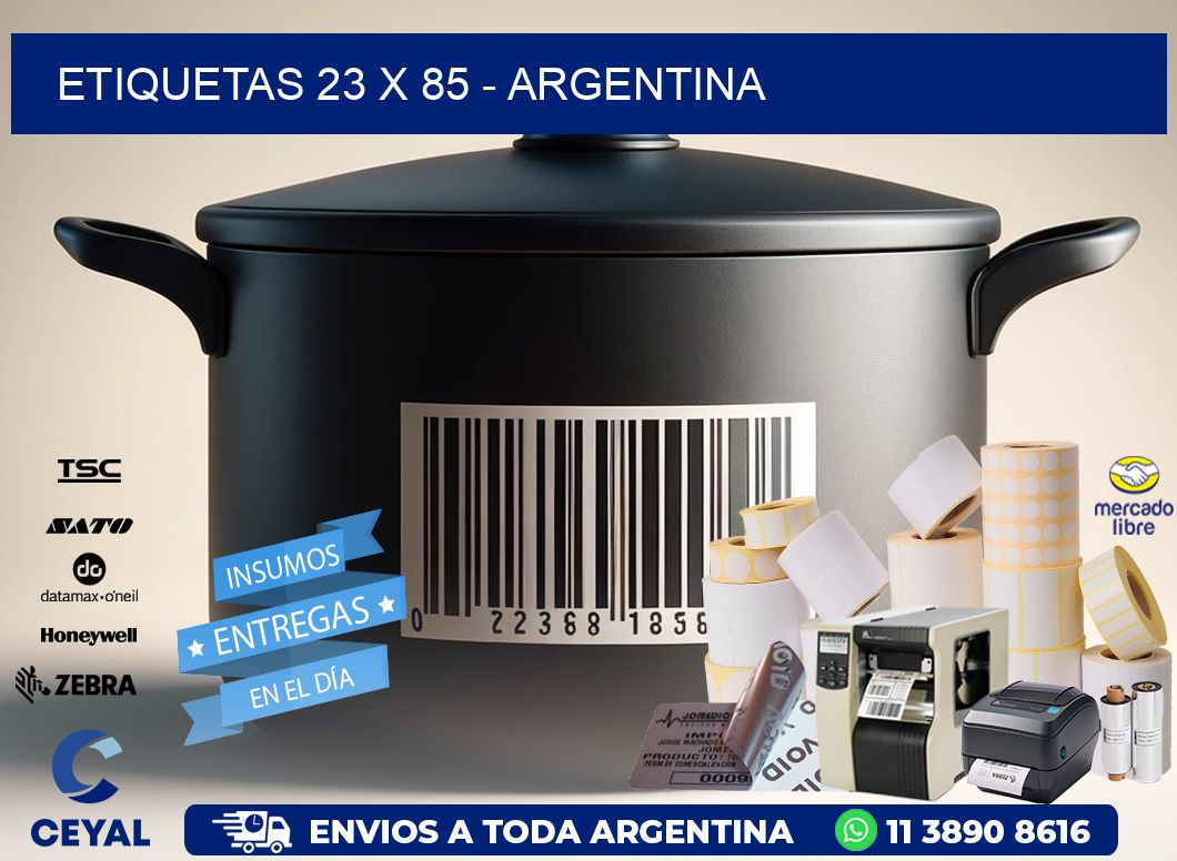 ETIQUETAS 23 x 85 - ARGENTINA