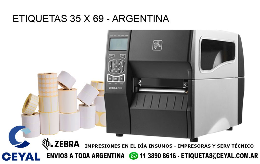 ETIQUETAS 35 x 69 - ARGENTINA