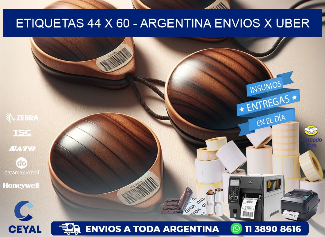 ETIQUETAS 44 x 60 - ARGENTINA ENVIOS X UBER