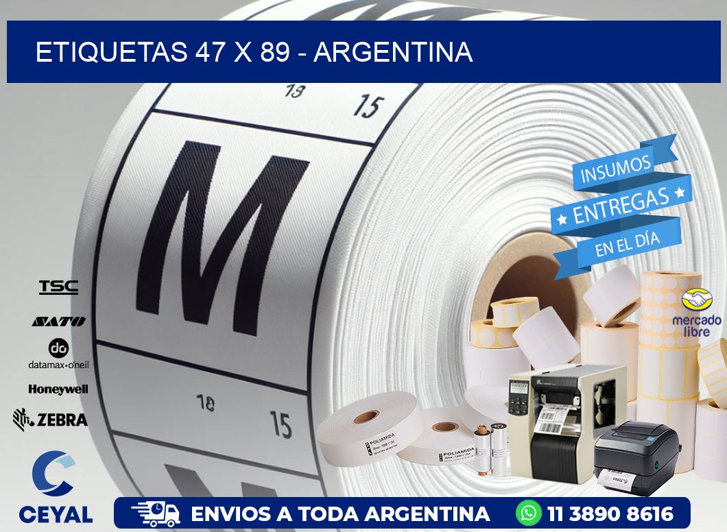 ETIQUETAS 47 x 89 - ARGENTINA