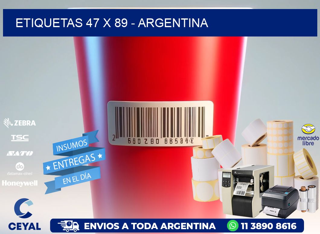 ETIQUETAS 47 x 89 - ARGENTINA