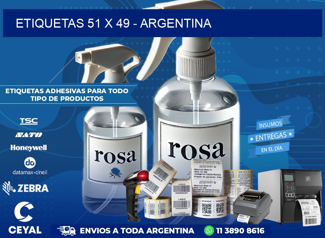 ETIQUETAS 51 x 49 – ARGENTINA