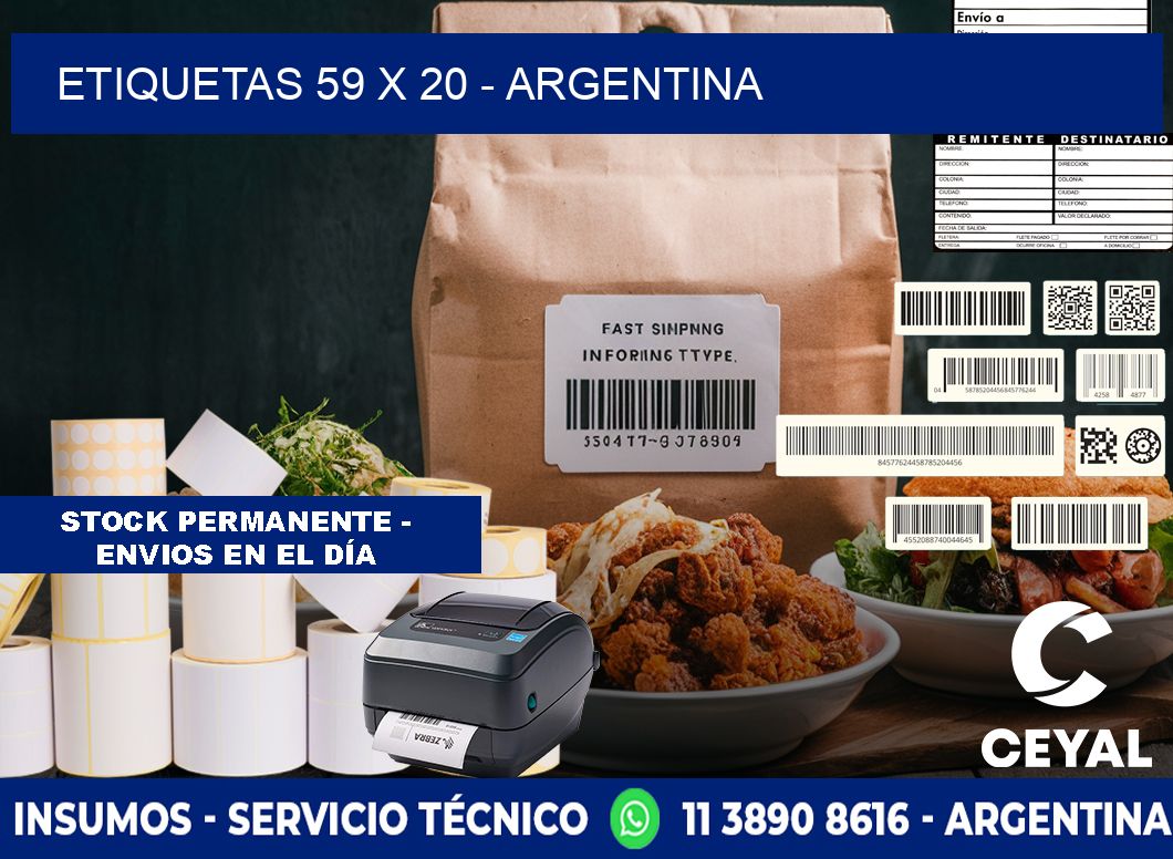 ETIQUETAS 59 x 20 - ARGENTINA