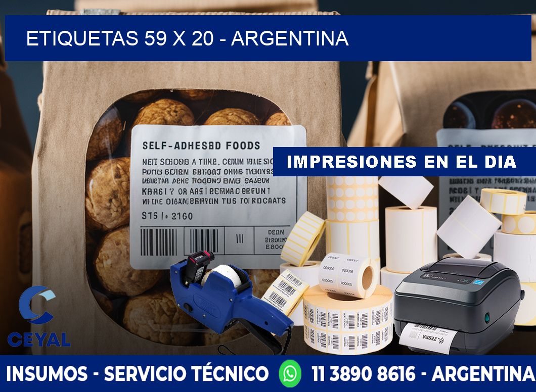 ETIQUETAS 59 x 20 - ARGENTINA