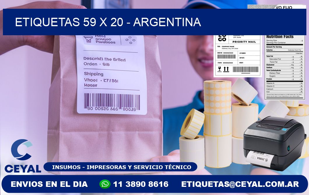 ETIQUETAS 59 x 20 - ARGENTINA