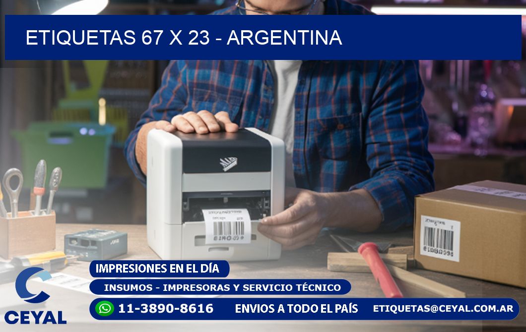 ETIQUETAS 67 x 23 - ARGENTINA