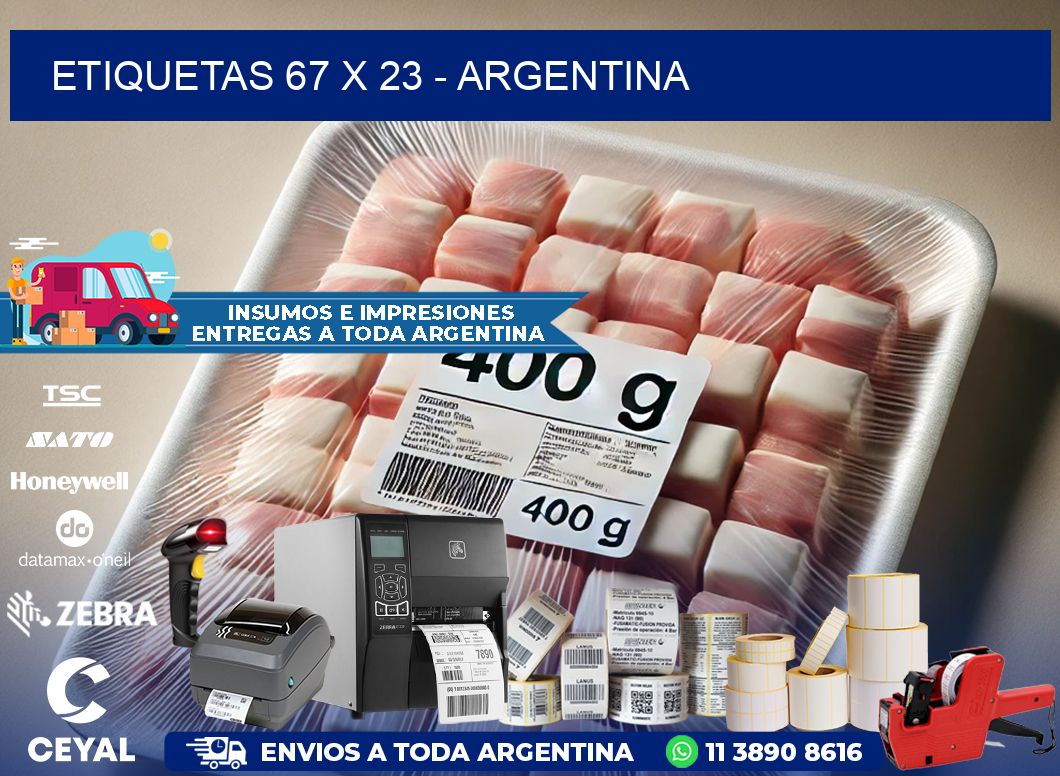 ETIQUETAS 67 x 23 - ARGENTINA