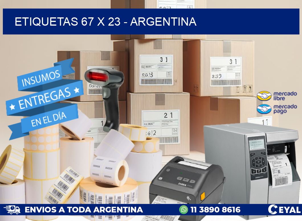 ETIQUETAS 67 x 23 - ARGENTINA