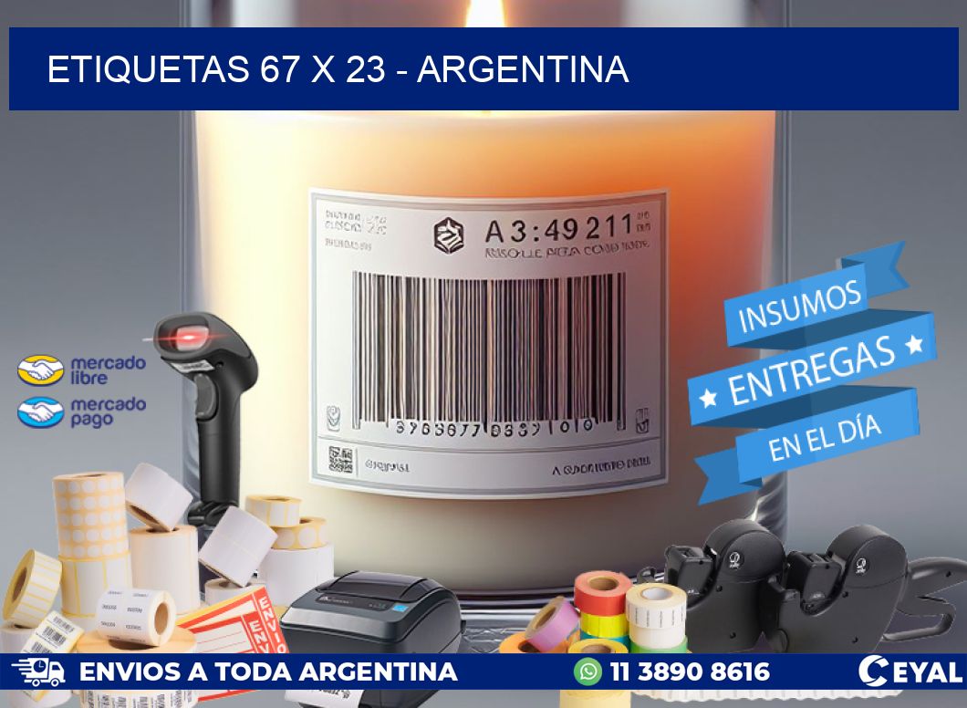 ETIQUETAS 67 x 23 - ARGENTINA