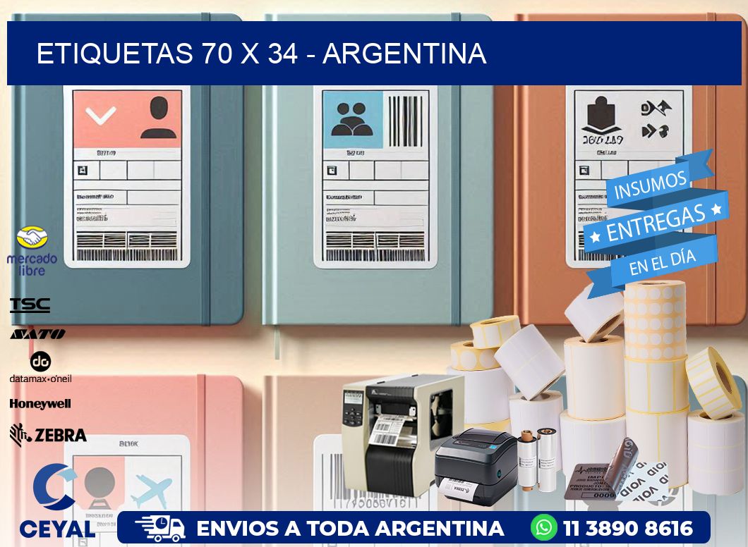 ETIQUETAS 70 x 34 - ARGENTINA