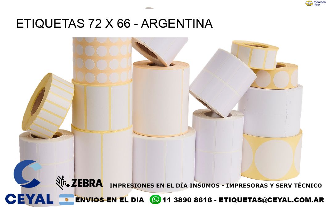 ETIQUETAS 72 x 66 - ARGENTINA