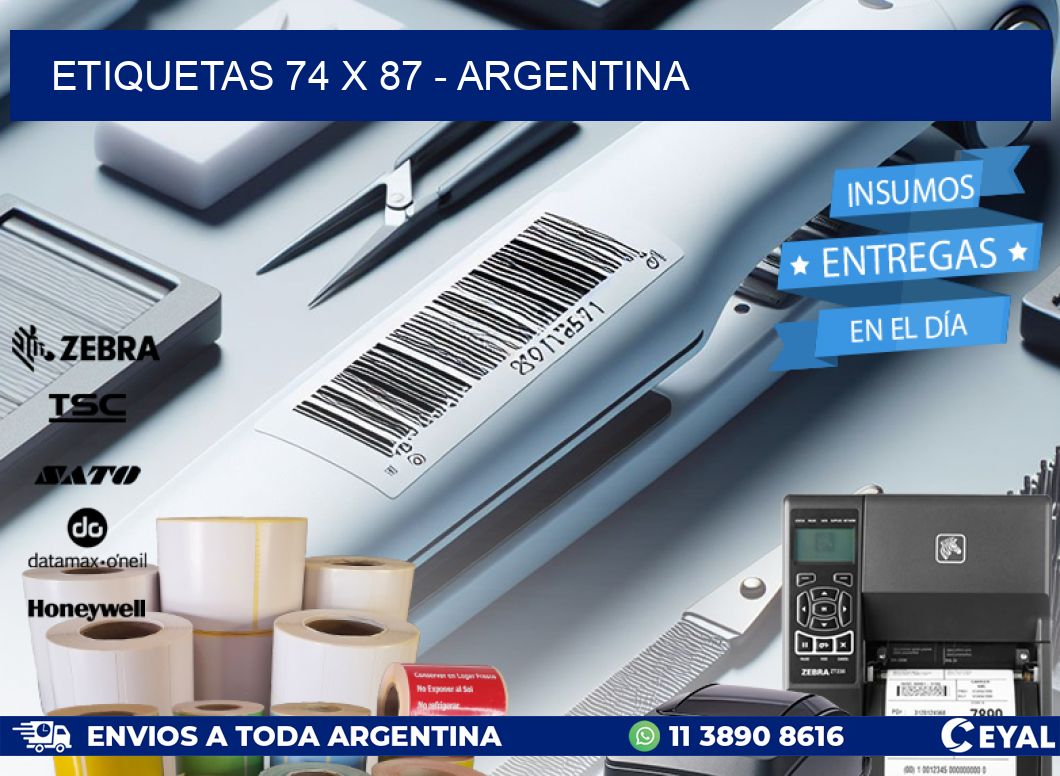 ETIQUETAS 74 x 87 - ARGENTINA