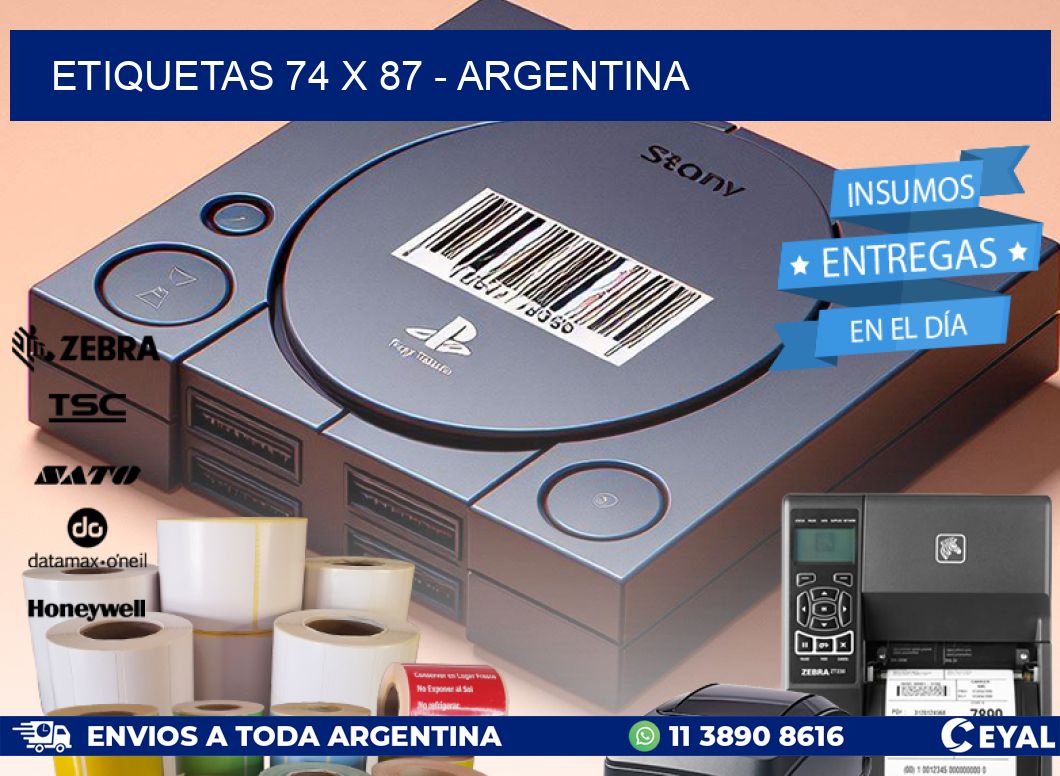 ETIQUETAS 74 x 87 - ARGENTINA