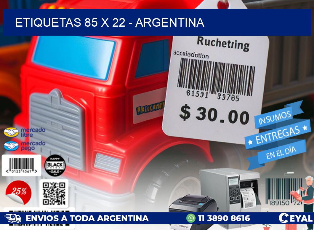 ETIQUETAS 85 x 22 - ARGENTINA