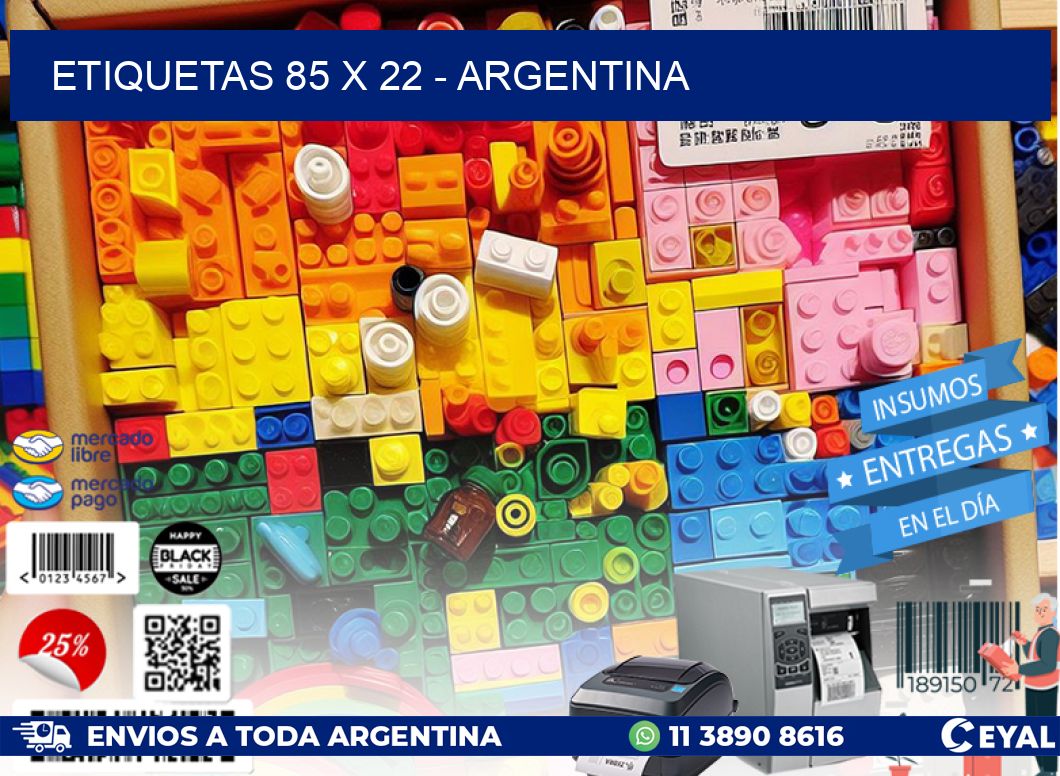 ETIQUETAS 85 x 22 - ARGENTINA