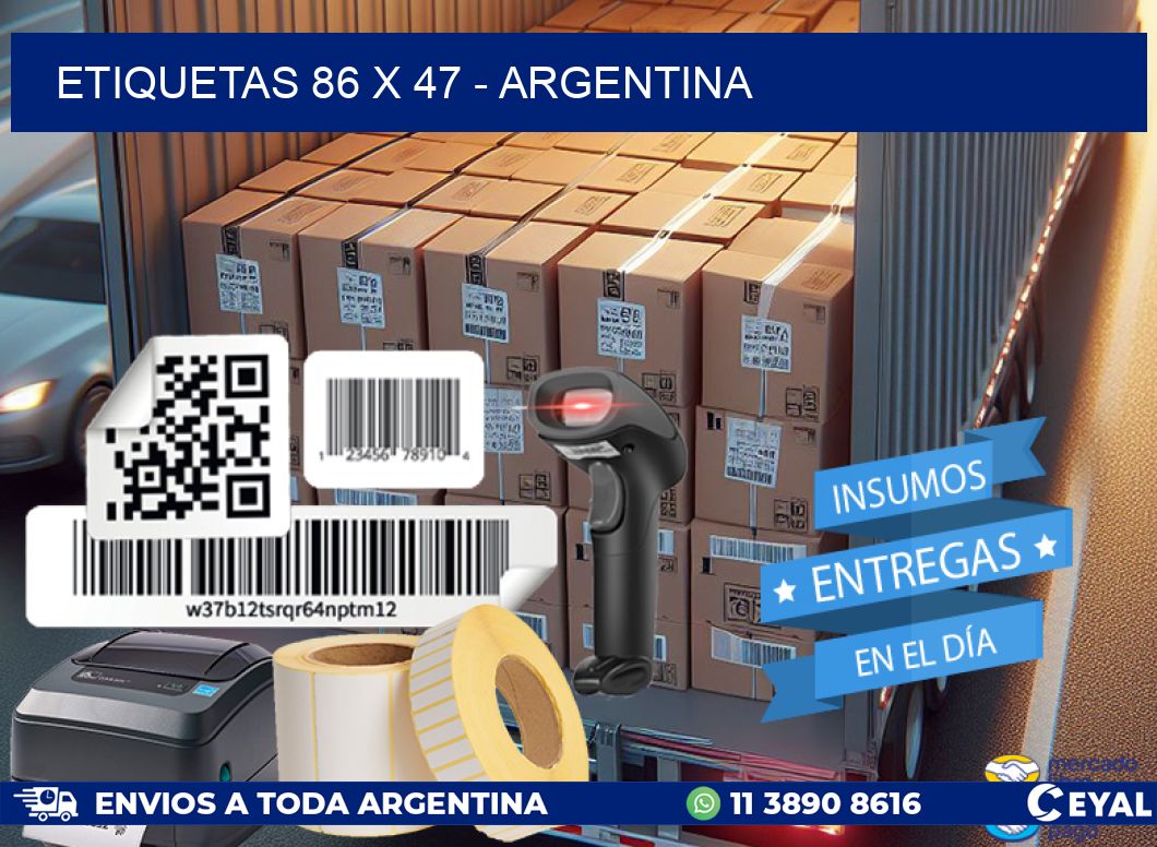 ETIQUETAS 86 x 47 - ARGENTINA