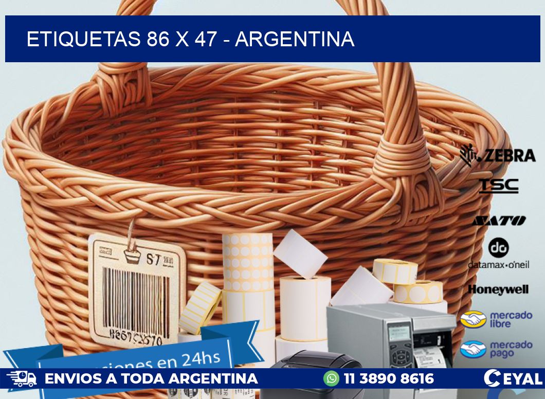 ETIQUETAS 86 x 47 - ARGENTINA