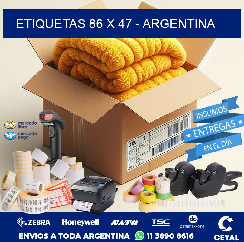 ETIQUETAS 86 x 47 - ARGENTINA