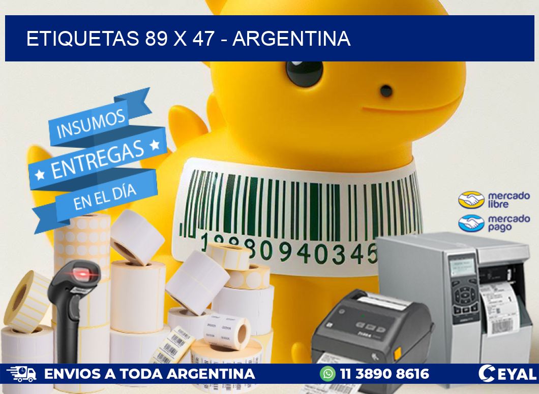 ETIQUETAS 89 x 47 - ARGENTINA