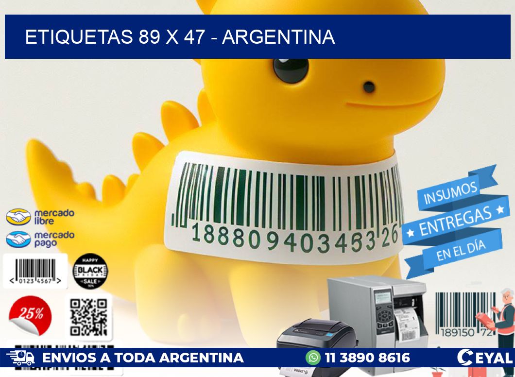 ETIQUETAS 89 x 47 - ARGENTINA