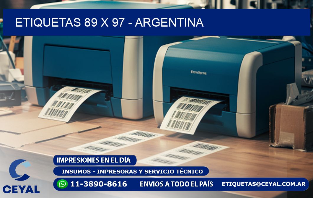 ETIQUETAS 89 x 97 - ARGENTINA