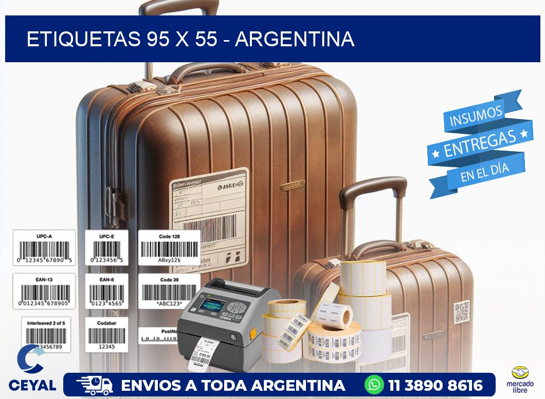 ETIQUETAS 95 x 55 - ARGENTINA