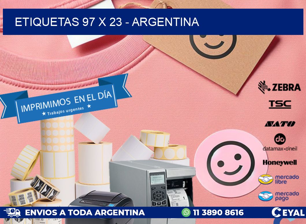 ETIQUETAS 97 x 23 - ARGENTINA