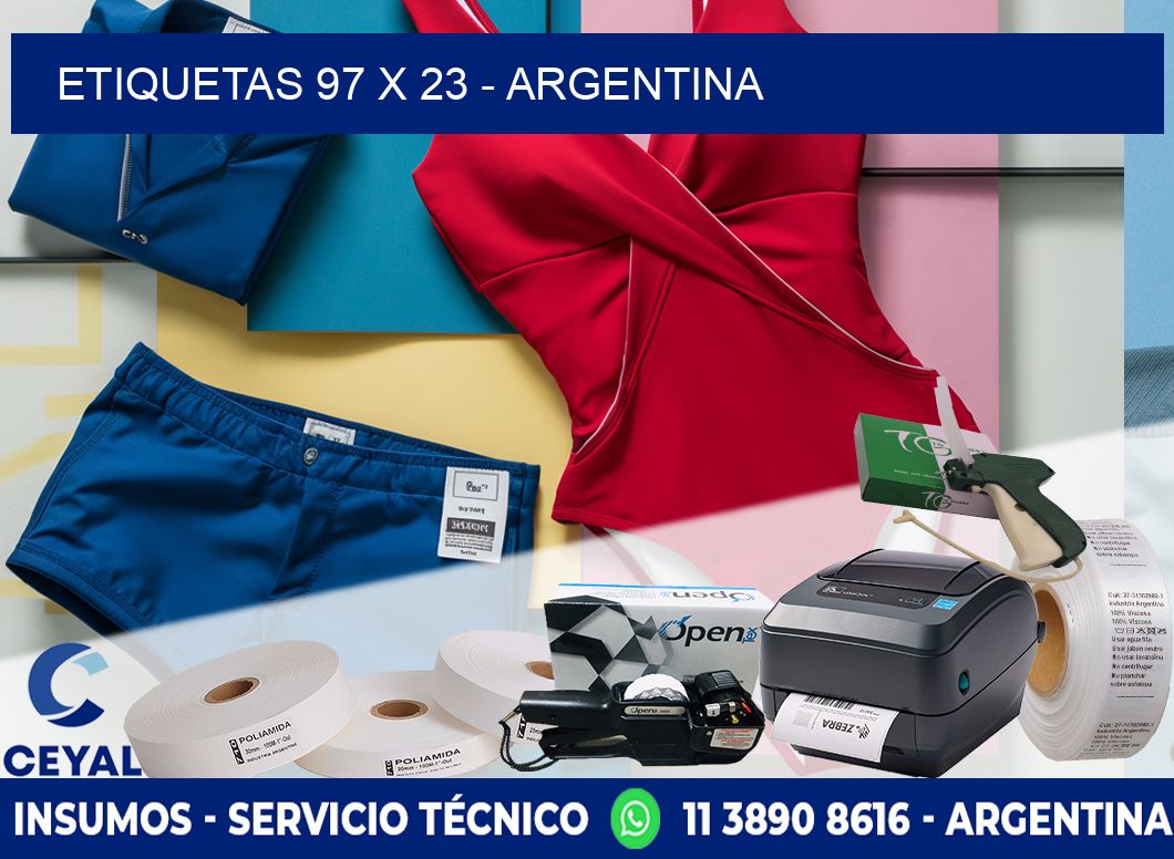 ETIQUETAS 97 x 23 - ARGENTINA