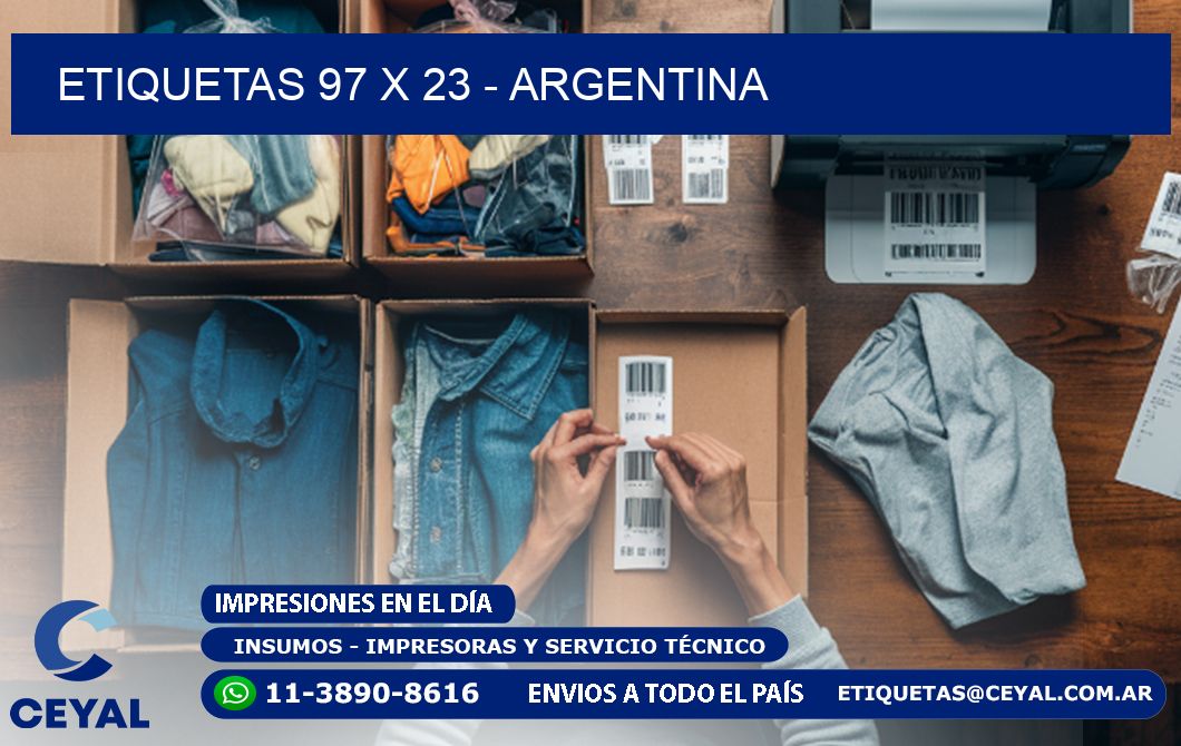 ETIQUETAS 97 x 23 - ARGENTINA