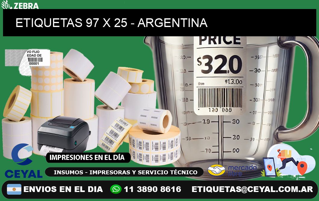 ETIQUETAS 97 x 25 - ARGENTINA