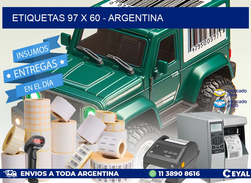 ETIQUETAS 97 x 60 - ARGENTINA