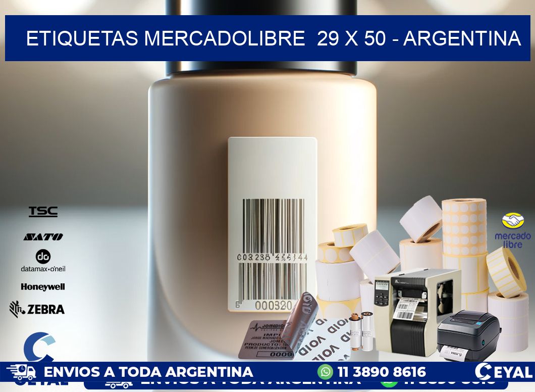 ETIQUETAS MERCADOLIBRE  29 x 50 – ARGENTINA